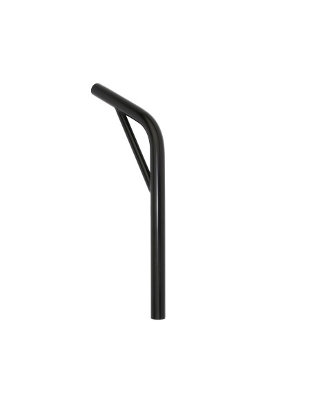 Steel Seatpost Pilar 22.2 x 400mm Lay-Back W/Support Black.
